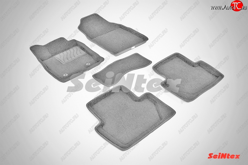 7 649 р. Износостойкие коврики в салон 3D FORD ECOSPORT серые (компл)  Ford EcoSport (2013-2019) дорестайлинг  с доставкой в г. Пермь