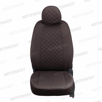 14 249 р. Чехлы сидений (экокожа) Автопилот Ромб  Ford EcoSport (2013-2019) дорестайлинг (шоколад)  с доставкой в г. Пермь. Увеличить фотографию 5