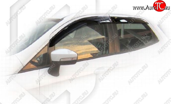 1 899 р. Дефлектора окон CA-Plastic  Ford EcoSport  B515 (2017-2019) рестайлинг (Classic полупрозрачный)  с доставкой в г. Пермь
