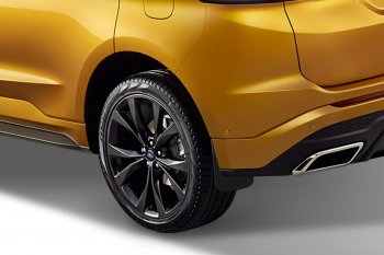 2 379 р. Брызговики Frosch (optimum, в пакете) Ford Edge U387 рестайлинг (2011-2015) (Задние)  с доставкой в г. Пермь. Увеличить фотографию 3