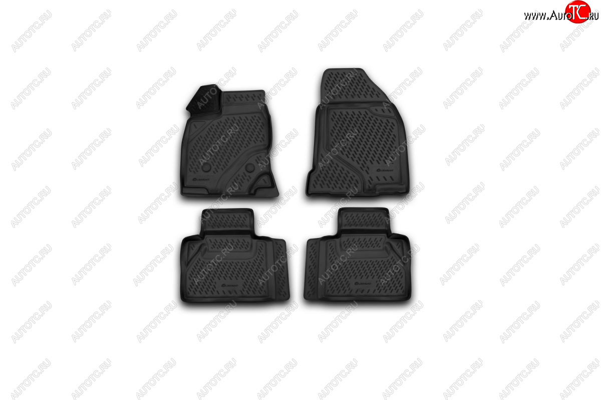 2 669 р. Комплект ковриков салона Element (полиуретан)  Ford Edge  U387 (2011-2015) рестайлинг  с доставкой в г. Пермь