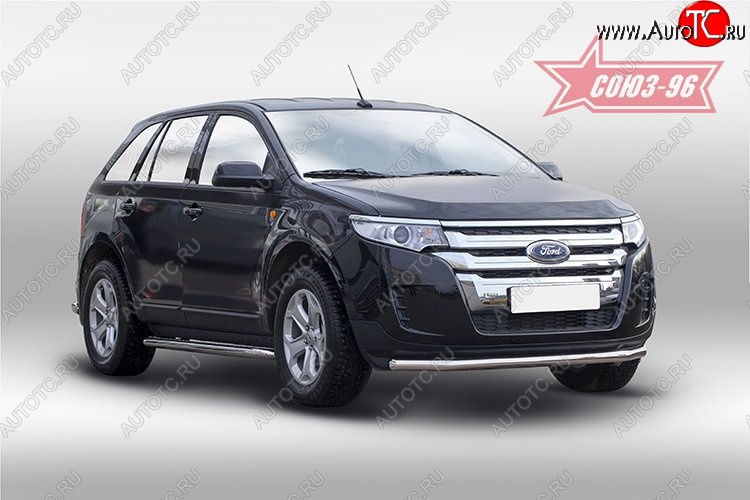 15 434 р. Защита переднего бампера одинарная Souz-96 (d60)  Ford Edge  CD539 (2015-2018) дорестайлинг  с доставкой в г. Пермь