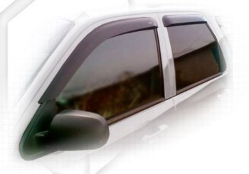 1 999 р. Дефлектора окон CA-Plastiс Ford Escape 1 дорестайлинг (2000-2004) (серия Classic полупрозрачный, Без хром.молдинга)  с доставкой в г. Пермь. Увеличить фотографию 2