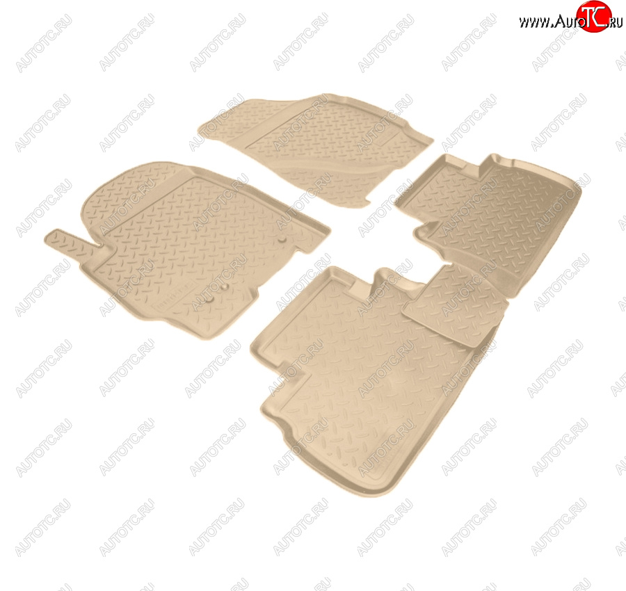 3 069 р. Коврики салона Norplast Unidec  Ford Escape  1 (2000-2007), Mazda Tribute (2000-2007) (Цвет: бежевый)  с доставкой в г. Пермь