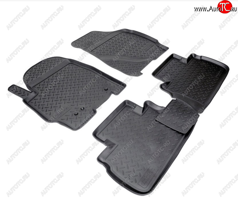 2 369 р. Комплект ковриков в салон Norplast Unidec  Ford Escape  1 (2000-2007), Mazda Tribute (2000-2007) (Цвет: черный)  с доставкой в г. Пермь