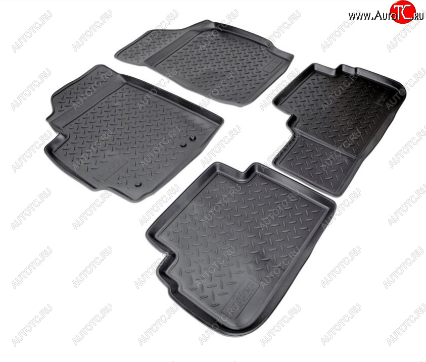 2 369 р. Комплект ковриков в салон Norplast Unidec  Ford Escape  2 (2008-2012) (Цвет: черный)  с доставкой в г. Пермь