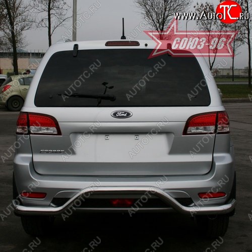 11 924 р. Защита заднего бампера Souz-96 (d60) Ford Escape 2 (2008-2012)  с доставкой в г. Пермь