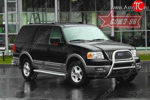 20 879 р. Защита переднего бампера Souz-96 (d76) Ford Expedition U222 (2002-2006)  с доставкой в г. Пермь