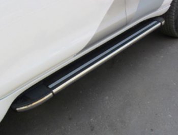 Порожки для ног Arbori Luxe Black Ford Explorer U502 1-ый рестайлинг, 5 дв. (2015-2018)