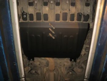 4 849 р. Защита картера двигателя и КПП (V-3,5, 249 л.с.) Alfeco Ford Explorer U502 2-ой рестайлинг, 5 дв. (2017-2019) (Сталь 2 мм)  с доставкой в г. Пермь. Увеличить фотографию 2
