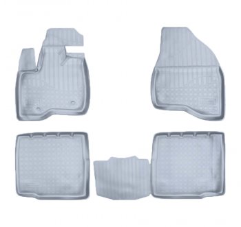 Коврики салона Norplast Unidec (5 мест) Ford Explorer  U502 (2010-2018) дорестайлинг, 1-ый рестайлинг, 5 дв. (Цвет: серый)