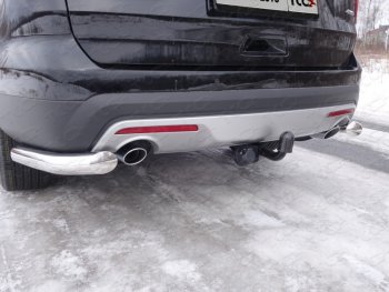 Фаркоп (тягово-сцепное устройство) TCC Ford Explorer  U502 (2015-2019) 1-ый рестайлинг, 5 дв., 2-ой рестайлинг, 5 дв. (Оцинкованный, шар A )