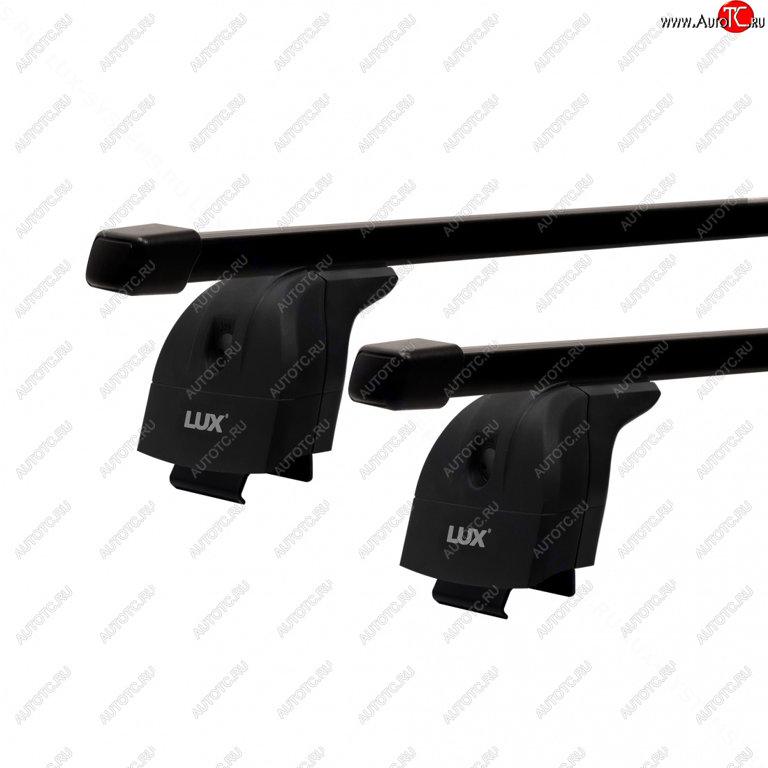 14 089 р. Багажник на крышу с низкими рейлингами сборе LUX  Ford Explorer  U502 (2015-2019) 1-ый рестайлинг, 5 дв., 2-ой рестайлинг, 5 дв. (дуги прямоугольные 120 см, с замком, черный)  с доставкой в г. Пермь
