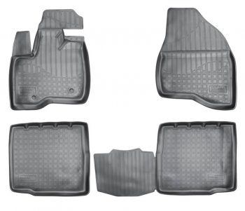 Комплект ковриков в салон Norplast Unidec (5 мест) Ford Explorer  U502 (2010-2018) дорестайлинг, 1-ый рестайлинг, 5 дв. (Цвет: черный)