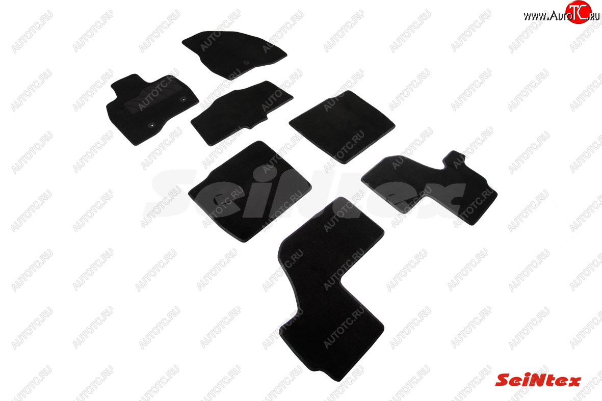 3 399 р. Текстильные коврики в салон V 15 (V3,5) SEINTEX LUX Ford Explorer U502 дорестайлинг (2010-2016)  с доставкой в г. Пермь