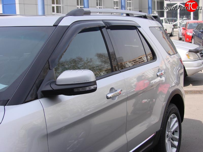 3 399 р. Дефлекторы окон (ветровики) Novline 4 шт. Ford Explorer U502 дорестайлинг (2010-2016)  с доставкой в г. Пермь