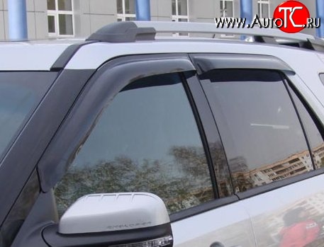 999 р. Комплект дефлекторов окон (ветровиков) 4 шт. Russtal Ford Explorer U502 дорестайлинг (2010-2016)  с доставкой в г. Пермь