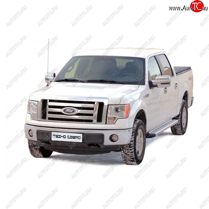 23 399 р. Порожки для ног Бумер (алюминий)  Ford F 150  7 (2008-2014) дорестайлинг, рестайлинг  с доставкой в г. Пермь