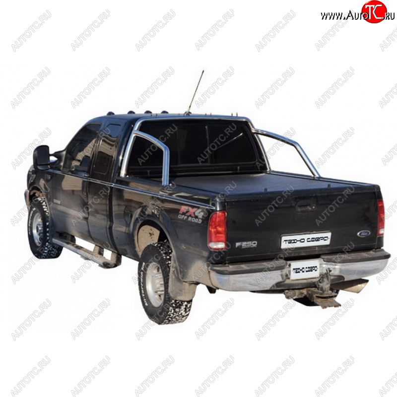 12 699 р. Защитная дуга багажника ТехноСфера (Техно Сфера) (Ø63,5 мм)  Ford F-250 (1998-2007) (С порошковым покрытием, Цвет: Серебристый)  с доставкой в г. Пермь