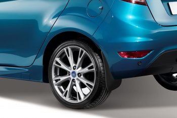 1 249 р. Брызговики задние HB Frosch Ford Fiesta 6 хэтчбэк 5 дв. рестайлинг (2012-2019)  с доставкой в г. Пермь. Увеличить фотографию 2