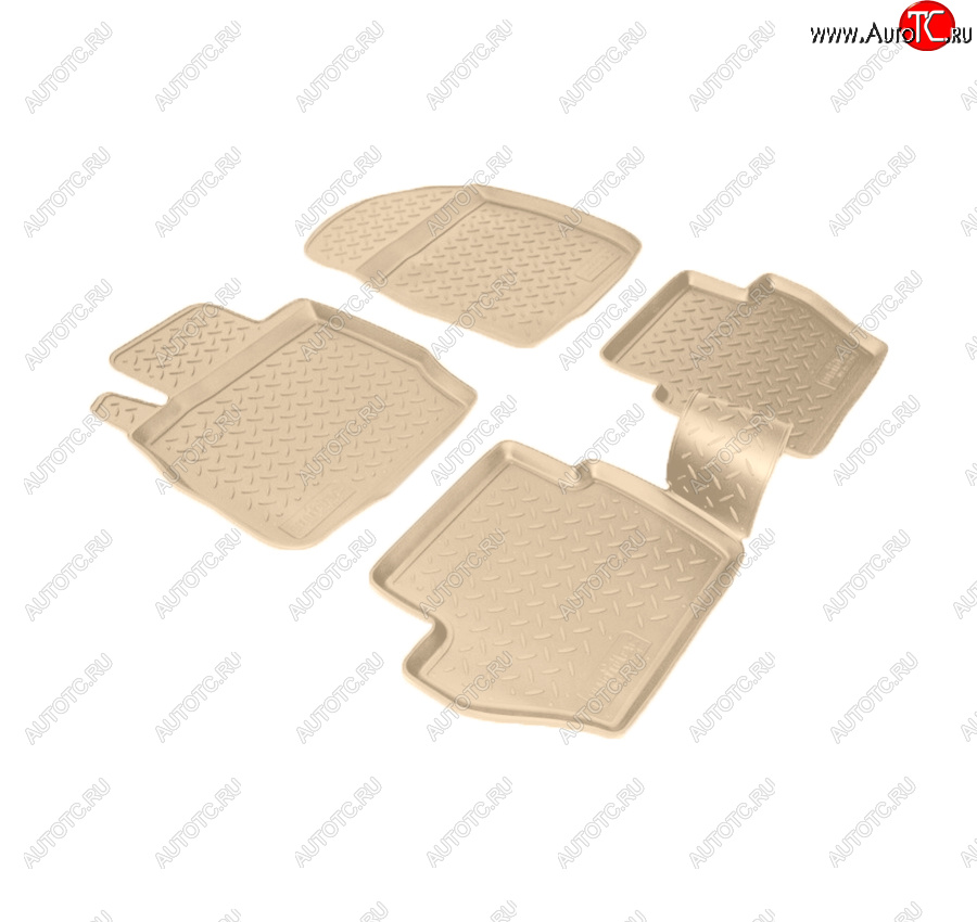 2 599 р. Коврики салона Norplast Unidec  Ford Fiesta  6 (2008-2012) хэтчбэк 5 дв. дорестайлинг (Цвет: бежевый)  с доставкой в г. Пермь