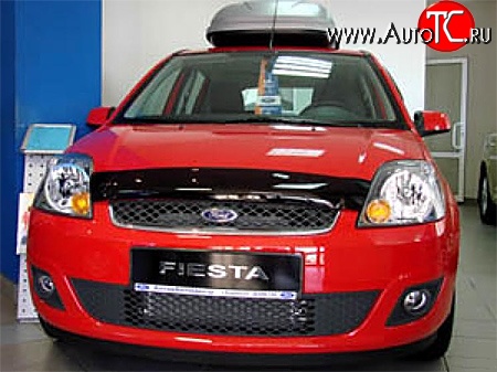 2 069 р. Дефлектор капота NovLine Ford Fiesta 5 хэтчбэк 5 дв. рестайлинг (2005-2008)  с доставкой в г. Пермь