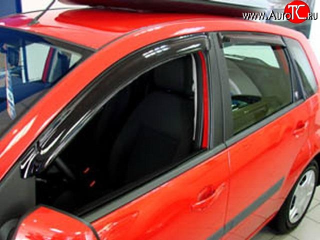 999 р. Комплект дефлекторов окон (ветровиков) 4 шт. (5 дверей) Russtal Ford Fiesta 5 хэтчбэк 5 дв. рестайлинг (2005-2008)  с доставкой в г. Пермь