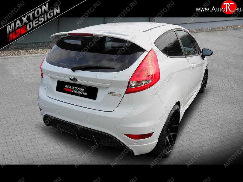 21 149 р. Накладка на задний бампер Maxton Ford Fiesta 6 хэтчбэк 3 дв. дорестайлинг (2008-2013)  с доставкой в г. Пермь