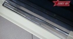 Накладки на внутренние пороги Souz-96 5-дв. (без логотипа) Ford Fiesta  6 (2008-2019) хэтчбэк 5 дв. дорестайлинг, седан рестайлинг