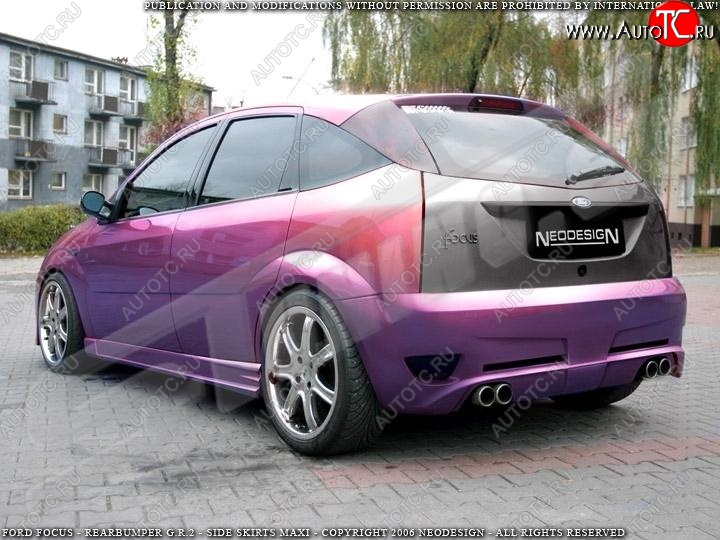 28 999 р. Задний бампер Neodesign Ford Focus 1 хэтчбэк 3 дв. дорестайлинг (1998-2002)  с доставкой в г. Пермь