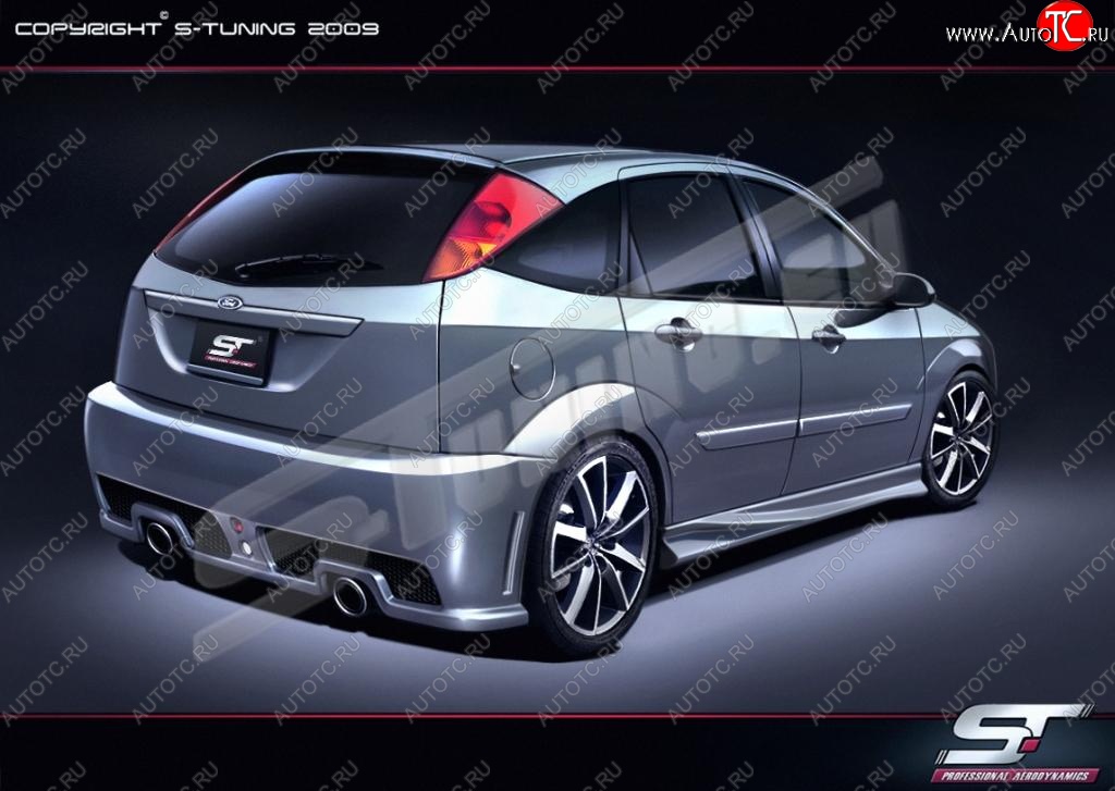28 999 р. Задний бампер ST3 Ford Focus 1 хэтчбэк 3 дв. дорестайлинг (1998-2002)  с доставкой в г. Пермь