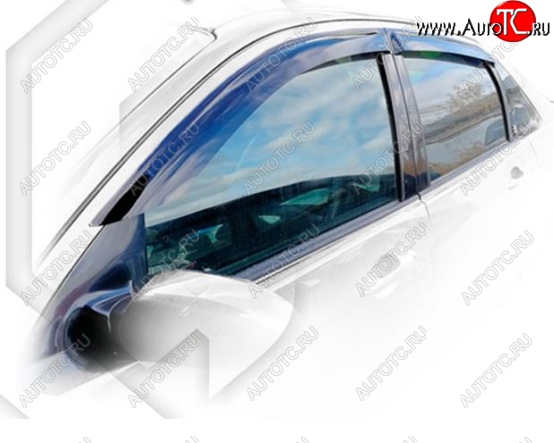 1 899 р. Дефлектора окон CA-Plastiс Ford Focus 1 хэтчбэк 5 дв. дорестайлинг (1998-2002) (Classic полупрозрачный, Без хром молдингов)  с доставкой в г. Пермь