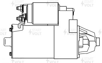 10 199 р. Стартер (V-1.8L/2.0L, 1,4кВт) STARTVOLT Ford Mondeo Mk1,GBP седан (1992-1996)  с доставкой в г. Пермь. Увеличить фотографию 6
