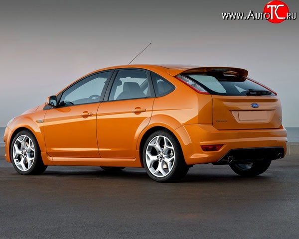 4 749 р. Спойлер ST V2 Ford Focus 2 хэтчбэк 3 дв. дорестайлинг (2004-2007) (Неокрашенный)  с доставкой в г. Пермь