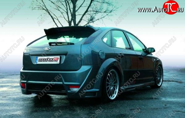 29 499 р. Задний бампер Auto-R Ford Focus 2 хэтчбэк 3 дв. рестайлинг (2007-2011)  с доставкой в г. Пермь