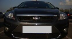 1 399 р. Сетка на бампер Russtal (черная) Ford Focus 2 седан рестайлинг (2007-2011)  с доставкой в г. Пермь. Увеличить фотографию 3