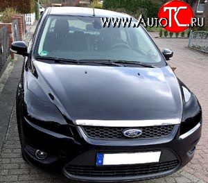 1 484 р. Темная защита передних фар NovLine Ford Focus 2 седан рестайлинг (2007-2011)  с доставкой в г. Пермь