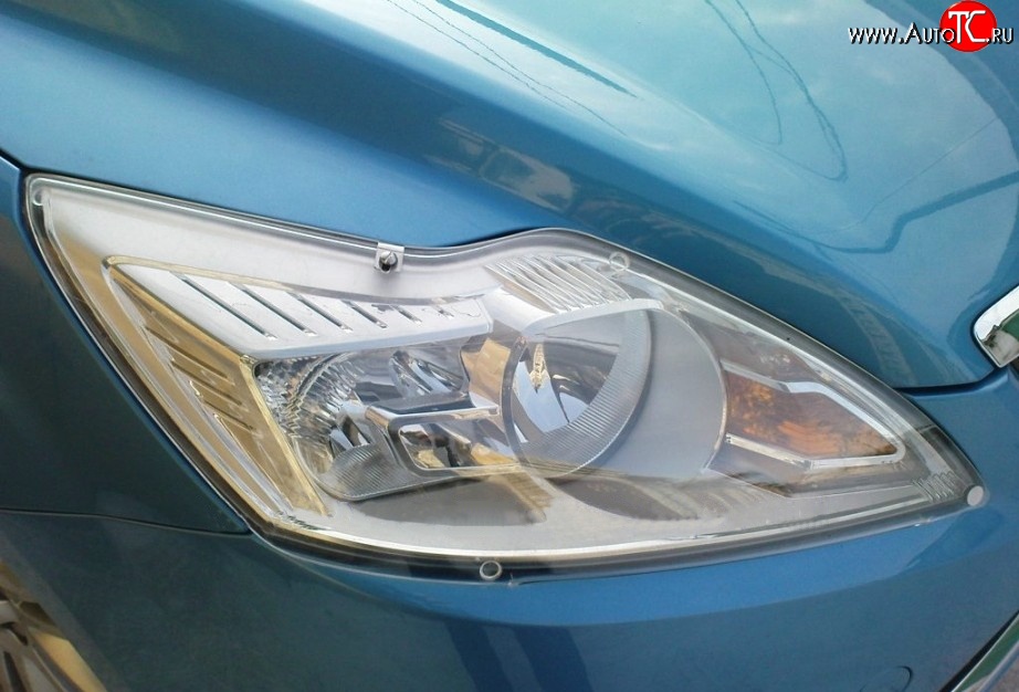 233 р. Прозрачная защита передних фар NovLine Ford Focus 2 седан рестайлинг (2007-2011)  с доставкой в г. Пермь