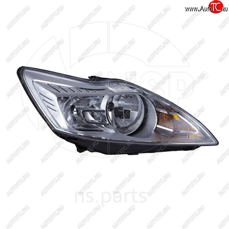 4 499 р. Фара правая NSP (хром) Ford Focus 2 седан рестайлинг (2007-2011)  с доставкой в г. Пермь