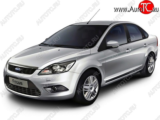 3 659 р. Бампер передний Ford Focus 2 седан рестайлинг (2007-2011) (Окрашенный)  с доставкой в г. Пермь