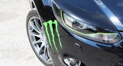1 249 р. Реснички на фары RA Ford Focus 3 седан дорестайлинг (2011-2015) (Неокрашенные)  с доставкой в г. Пермь. Увеличить фотографию 3