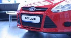 1 839 р. Сетка на бампер Novline Ford Focus 3 седан дорестайлинг (2011-2015)  с доставкой в г. Пермь. Увеличить фотографию 3