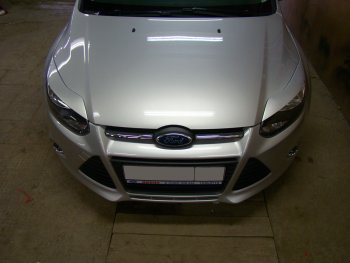 1 149 р. Реснички на фары MV Tuning Ford Focus 3 хэтчбэк дорестайлинг (2010-2015) (Неокрашенные)  с доставкой в г. Пермь. Увеличить фотографию 3