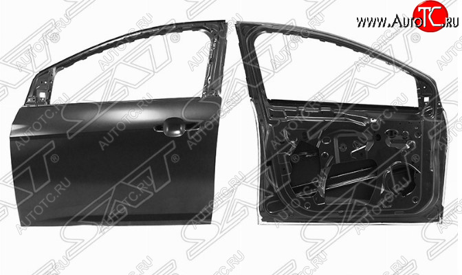 17 399 р. Левая дверь передняя SAT Ford Focus 3 хэтчбэк дорестайлинг (2010-2015) (Неокрашенная)  с доставкой в г. Пермь