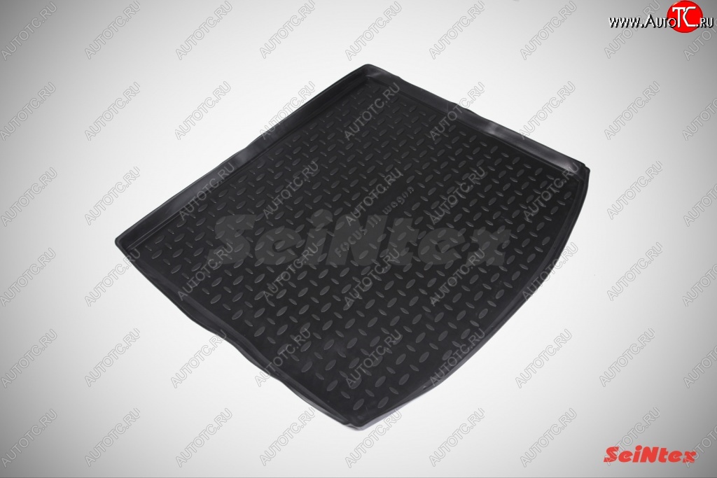 1 669 р. Коврик в багажник SeiNtex (полимер)  Ford Focus  3 (2010-2015) универсал дорестайлинг  с доставкой в г. Пермь