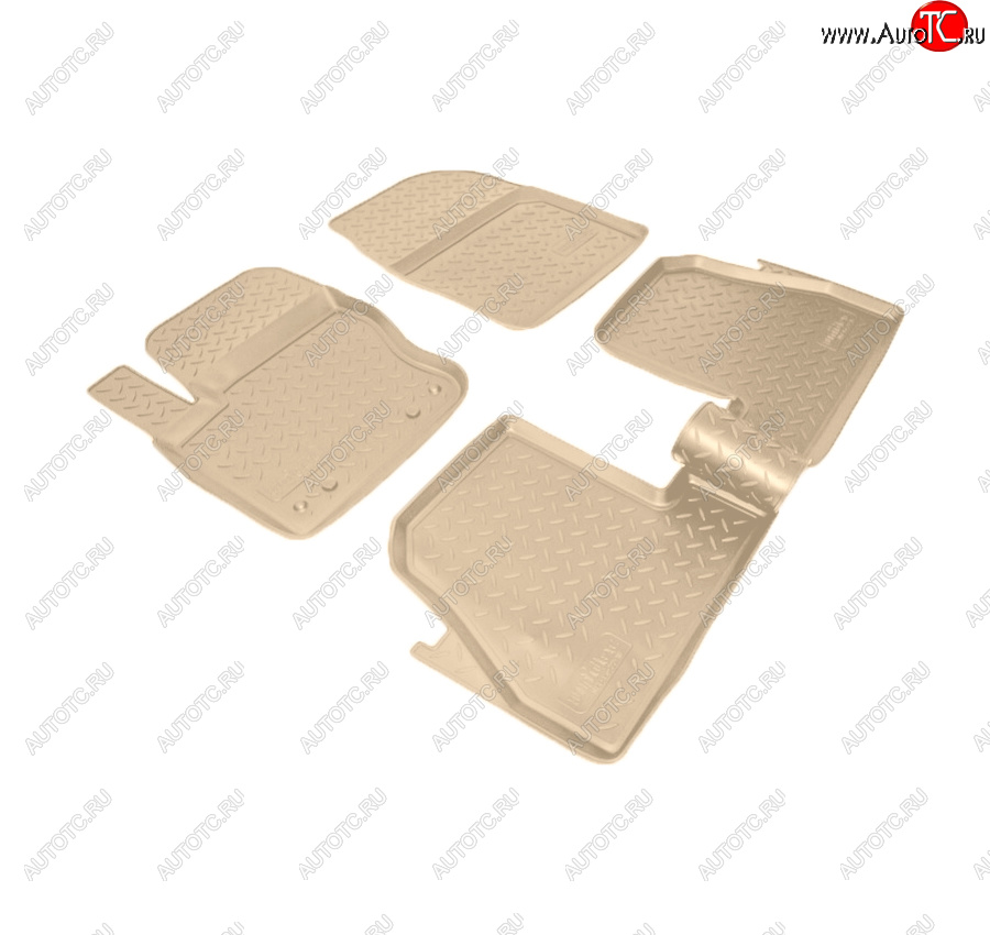 2 799 р. Коврики салона Norplast Unidec Ford Focus 3 хэтчбэк дорестайлинг (2010-2015) (Цвет: бежевый)  с доставкой в г. Пермь