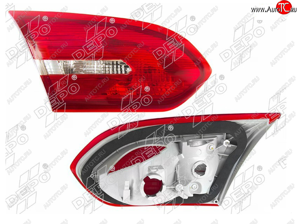 3 699 р. Левый фонарь в крышку багажника DEPO Ford Focus 3 седан рестайлинг (2014-2019)  с доставкой в г. Пермь