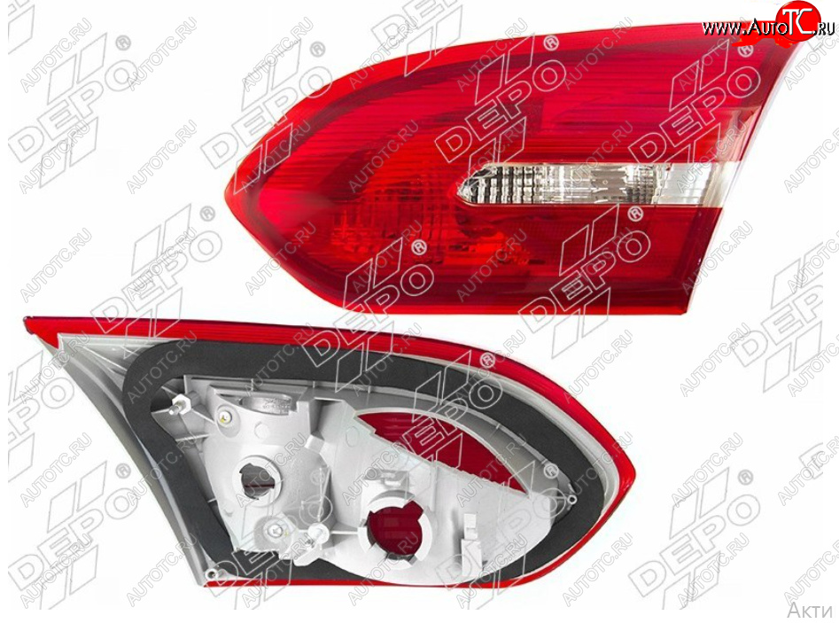 3 699 р. Правый фонарь в крышку багажника DEPO Ford Focus 3 седан рестайлинг (2014-2019)  с доставкой в г. Пермь