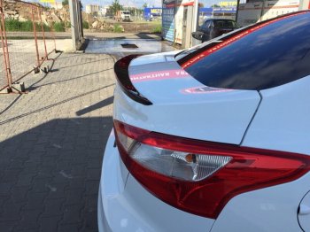 2 799 р. Лип спойлер АВТОКРАТ Ford Focus 3 седан дорестайлинг (2011-2015) (Неокрашенный)  с доставкой в г. Пермь. Увеличить фотографию 3