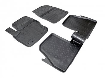 Комплект салонных ковриков Norplast Unidec Ford Focus 3 хэтчбэк дорестайлинг (2010-2015) (Цвет: черный)